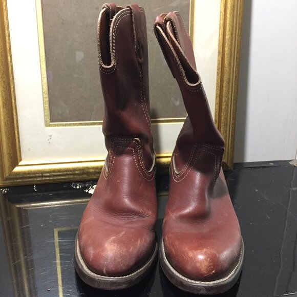 BILTRITE LEATHER COWBOY BOOTS SIZE 8 - Picture 1 of 13
